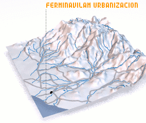 3d view of Urbanización Fermín Avila M.